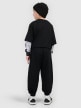mini: Chłopięce spodnie dresowe 4F 4FJRSS26TTROM1936 - czarne (6)