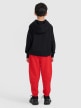 mini: Chłopięce spodnie dresowe joggery 4F 4FJRAW25TTROM1634 - czerwone (5)
