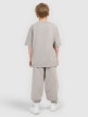 mini: Chłopięce spodnie dresowe joggery 4F 4FJRSS26TTROM1872 - szare (6)