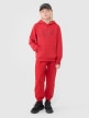 mini: Chłopięce spodnie dresowe joggery 4F 4FJWSS25TTROM1186 - czerwone (1)