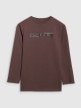 mini: Chłopięcy longsleeve z nadrukiem 4F 4FJRAW25TLONM585 - brązowy (6)