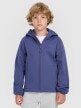  4F JUNIOR Chłopięcy softshell rozpinany z kapturem 4F 4FJRAW25TSOFM516  niebieski Niebieski