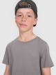 mini: Chłopięcy t-shirt basic 4F 4FJRAW25TTSHM3260 - szary (3)