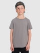 mini: Chłopięcy t-shirt basic 4F 4FJRAW25TTSHM3260 - szary (1)