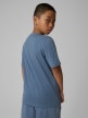 mini: Chłopięcy t-shirt bez nadruku 4F 4FJRSS26TTSHM3598 - denim (4)