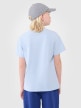 mini: Chłopięcy t-shirt oversize 4F 4FJWSS25TTSHM2324 - niebieski (3)