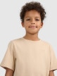 mini: Chłopięcy t-shirt regular 4F 4FJWSS26TTSHM3006 - beżowy (4)
