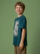 mini: Chłopięcy t-shirt z 4F 4FJRSS26TTSHM3694 - turkusowy (3)