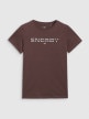 mini: Chłopięcy t-shirt z nadrukiem 4F 4FJRAW25TTSHM3167 - brązowy (5)