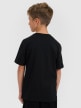 mini: Chłopięcy t-shirt z nadrukiem 4F 4FJRAW25TTSHM3168 - czarny (6)
