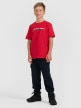 mini: Chłopięcy t-shirt z nadrukiem 4F 4FJRAW25TTSHM3168 - czerwony (5)