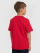 mini: Chłopięcy t-shirt z nadrukiem 4F 4FJRAW25TTSHM3168 - czerwony (6)
