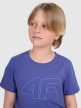 mini: Chłopięcy t-shirt z nadrukiem 4F 4FJRAW25TTSHM3261 - niebieski (3)