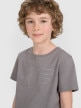 mini: Chłopięcy t-shirt z nadrukiem 4F 4FJRAW25TTSHM3261 - szary (3)