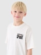 mini: Chłopięcy t-shirt z nadrukiem 4F 4FJRSS25TTSHM2567 - biały (3)