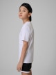 mini: Chłopięcy t-shirt z nadrukiem 4F 4FJRSS26TTSHM3599 - biały (3)