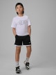 mini: Chłopięcy t-shirt z nadrukiem 4F 4FJRSS26TTSHM3599 - biały (2)