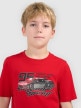 mini: Chłopięcy t-shirt z nadrukiem 4F 4FJRSS26TTSHM3681 - czerwony (4)