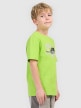 mini: Chłopięcy t-shirt z nadrukiem 4F 4FJRSS26TTSHM3681 - zielony (3)