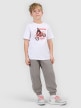 mini: Chłopięcy t-shirt z nadrukiem 4F 4FJRSS26TTSHM3682 - biały (2)