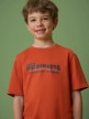 mini: Chłopięcy t-shirt z nadrukiem 4F 4FJRSS26TTSHM3695 - pomarańczowy (4)