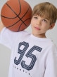 mini: Chłopięcy t-shirt z nadrukiem 4F 4FJRSS26TTSHM3786 - biały (5)