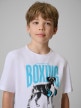 mini: Chłopięcy t-shirt z nadrukiem 4F 4FJRSS26TTSHM3830 - biały (3)
