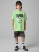 mini: Chłopięcy t-shirt z nadrukiem 4F 4FJRSS26TTSHM3831 - zielony (6)