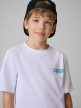 mini: Chłopięcy t-shirt z nadrukiem 4F 4FJRSS26TTSHM3832 - biały (4)