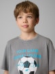mini: Chłopięcy t-shirt z nadrukiem 4F 4FJRSS26TTSHM3833 - szary (3)