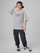 mini: Chłopięcy t-shirt z nadrukiem 4F 4FJRSS26TTSHM3857 - szary (2)