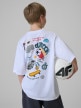mini: Chłopięcy t-shirt z nadrukiem 4F 4FJRSS26TTSHM3858 - biały (4)