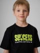 mini: Chłopięcy t-shirt z nadrukiem 4F 4FJRSS26TTSHM3859 - czarny (3)