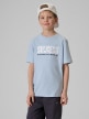 mini: Chłopięcy t-shirt z nadrukiem 4F 4FJRSS26TTSHM3859 - niebieski (1)