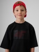 mini: Chłopięcy t-shirt z nadrukiem 4F 4FJRSS26TTSHM3860 - czarny (3)