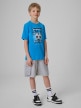 mini: Chłopięcy t-shirt z nadrukiem 4F 4FJRSS26TTSHM3862 - niebieski (2)