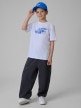mini: Chłopięcy t-shirt z nadrukiem 4F 4FJRSS26TTSHM3864 - biały (2)