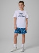 mini: Chłopięcy t-shirt z nadrukiem 4F 4FJRSS26TTSHM3901 - biały (2)