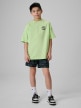 mini: Chłopięcy t-shirt z nadrukiem 4F 4FJRSS26TTSHM3905 - zielony (2)