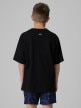mini: Chłopięcy t-shirt z nadrukiem 4F 4FJRSS26TTSHM3907 - czarny (4)