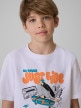 mini: Chłopięcy t-shirt z nadrukiem 4F 4FJRSS26TTSHM4171 - biały (3)