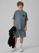 mini: Chłopięcy t-shirt z nadrukiem 4F 4FJRSS26TTSHM4175 - denim (2)