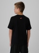 mini: Chłopięcy t-shirt z nadrukiem 4F 4FJRSS26TTSHM4278 - czarny (4)