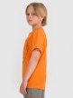 mini: Chłopięcy t-shirt z nadrukiem 4F 4FJWAW25TTSHM2413 - pomarańczowy (3)