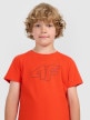 mini: Chłopięcy t-shirt z nadrukiem 4F 4FJWAW25TTSHM2417 - czerwony (4)