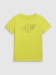 mini: Chłopięcy t-shirt z nadrukiem 4F 4FJWAW25TTSHM2417 - żółty (6)