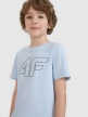 mini: Chłopięcy t-shirt z nadrukiem 4F 4FJWSS25TTSHM2179 - niebieski (3)