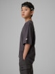 mini: Chłopięcy t-shirt z nadrukiem 4F 4FJWSS26TTSHM2813 - szary (3)