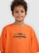 mini: Chłopięcy t-shirt z nadrukiem 4F 4FJWSS26TTSHM2813 - pomarańczowy (4)
