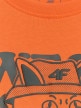 mini: Chłopięcy t-shirt z nadrukiem 4F 4FJWSS26TTSHM2814 - pomarańczowy (8)